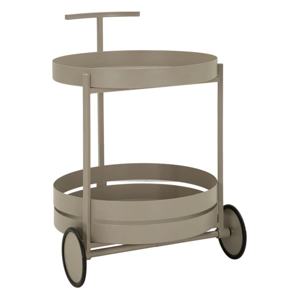 Carrello Saturno in metallo tortora