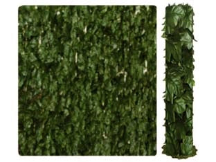 SIEPE ORNAMENTALE ARTIFICIALE CON FOGLIE EDERA- - mt.20x1h. - 1 rotolo T-REX