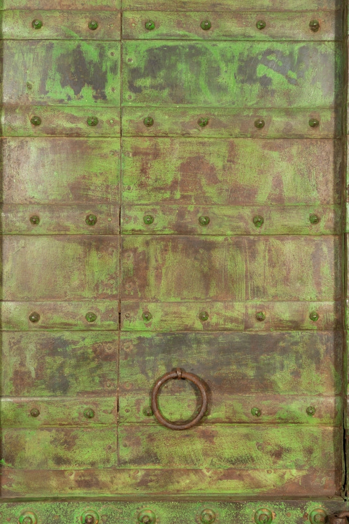 Biscottini Porta portone in legno massello e ferro da interno o da esterno vecchia e antica medievale scorrevole