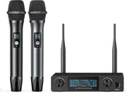 Kit Karaoke per Adulti - Kit Karaoke con 2 Microfoni - Kit Karaoke con Microfono Senza Fili