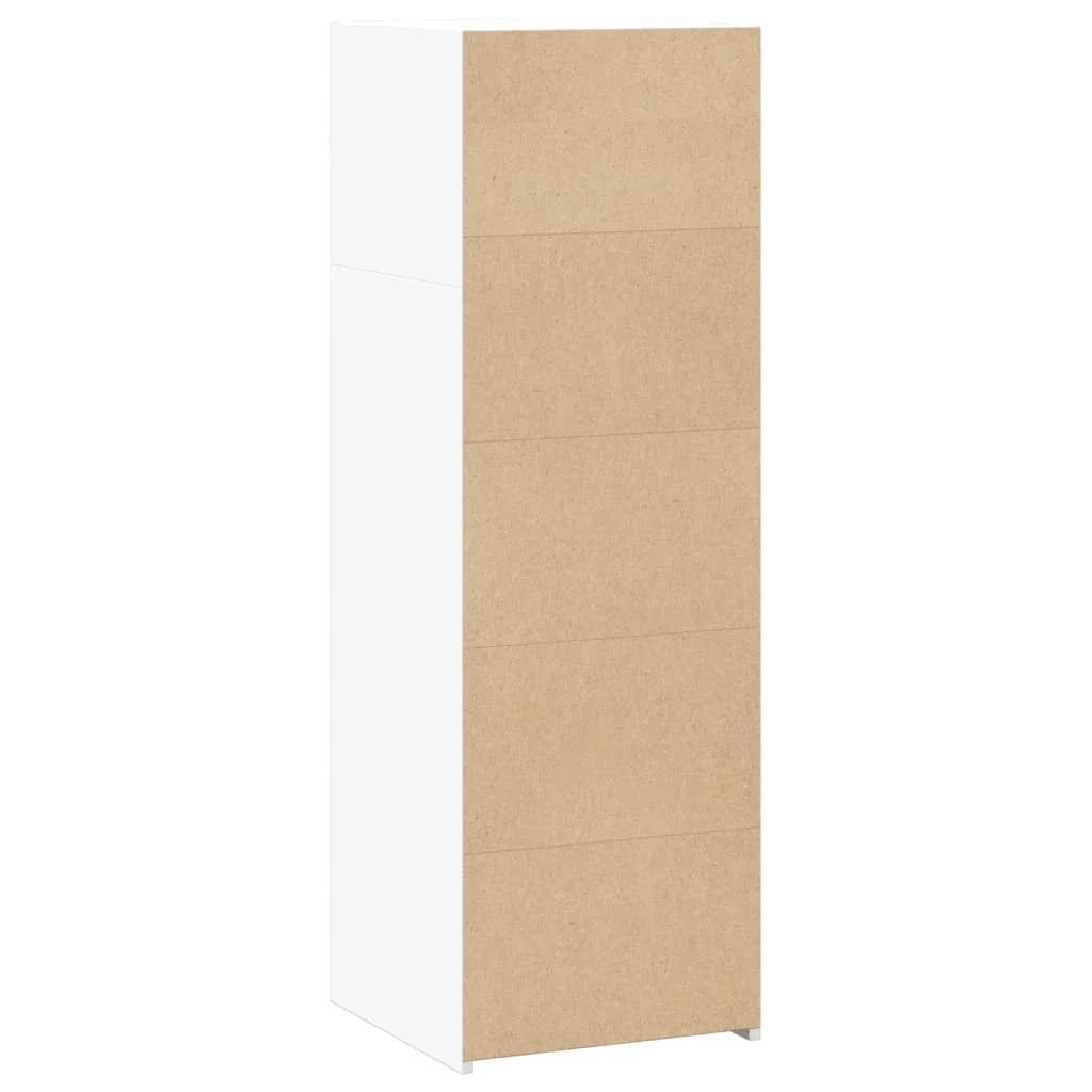 Credenza buffet cassettiera mobile contenitore organizer cucina soggiorno soggiorno 40 x 41 x 124 cm derivati ​​del legno bianco 02_0030308