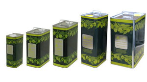 lattina per olio con tappo  lt. 3 - cm. 9,5x15x26 h cod:ferx.vit30300