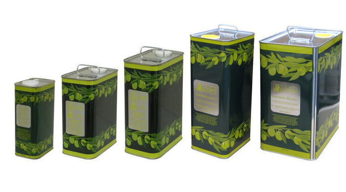 lattina per olio con tappo  lt. 3 - cm. 9,5x15x26 h cod:ferx.vit30300