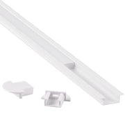 Profilo LED in alluminio incasso 1m bianco Polux 316042