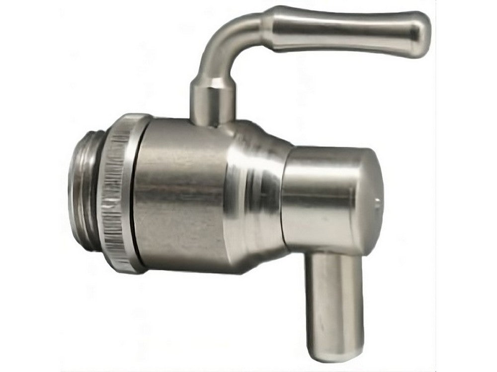 rubinetto per bidoni olio inox a leva salvagoccia e ghiera mis. 1 cod:ferx.vit54281