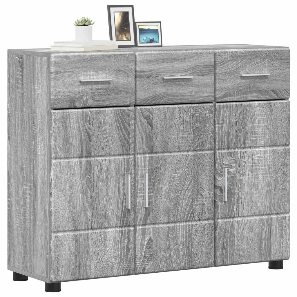 Credenza con porta FLORIN Grigio Sonoma 88,5 x 30,5 x 73 cm 880317