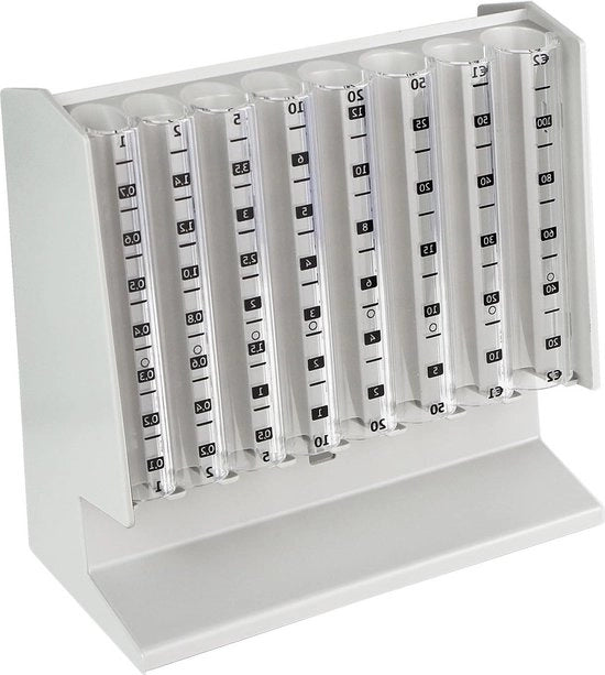 Cassaforte per monete Euro, colore grigio chiaro - 21 x 195 x 10 cm - ideale per monete.