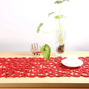 Tappeto di Placemat Decorativo per Cucina - Resistente al Calore - Panno di Velluto Durevole - Formato Quadrato - Disegno di Fiori