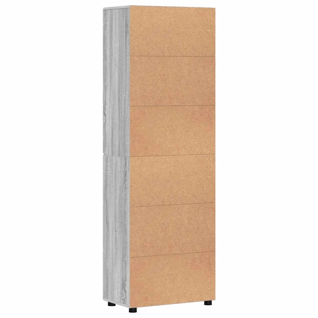 Credenza con lo scaffale FLORIN Grigio Sonoma 60 x 35 x 182 cm 3397920