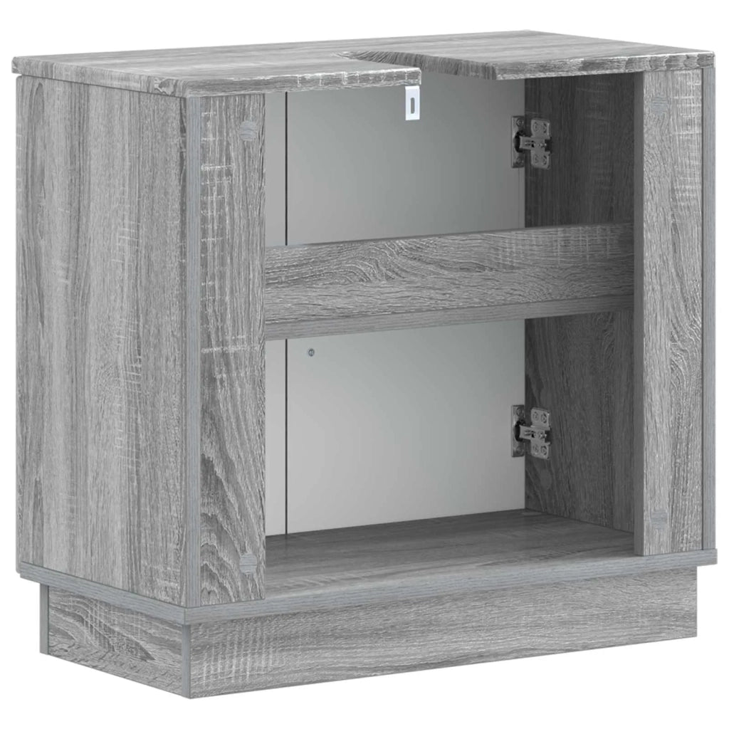 Armadio per Lavabo da Bagno HOORN Sonoma grigio 897231