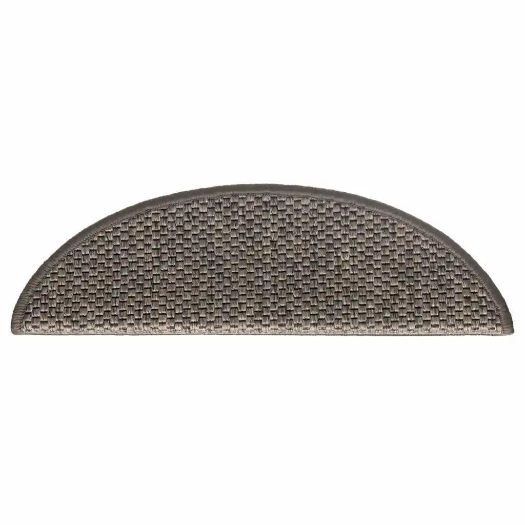 Tappeti Adesivi per Scale Sisal 30pz 56x17x3 cm Beige Marrone
