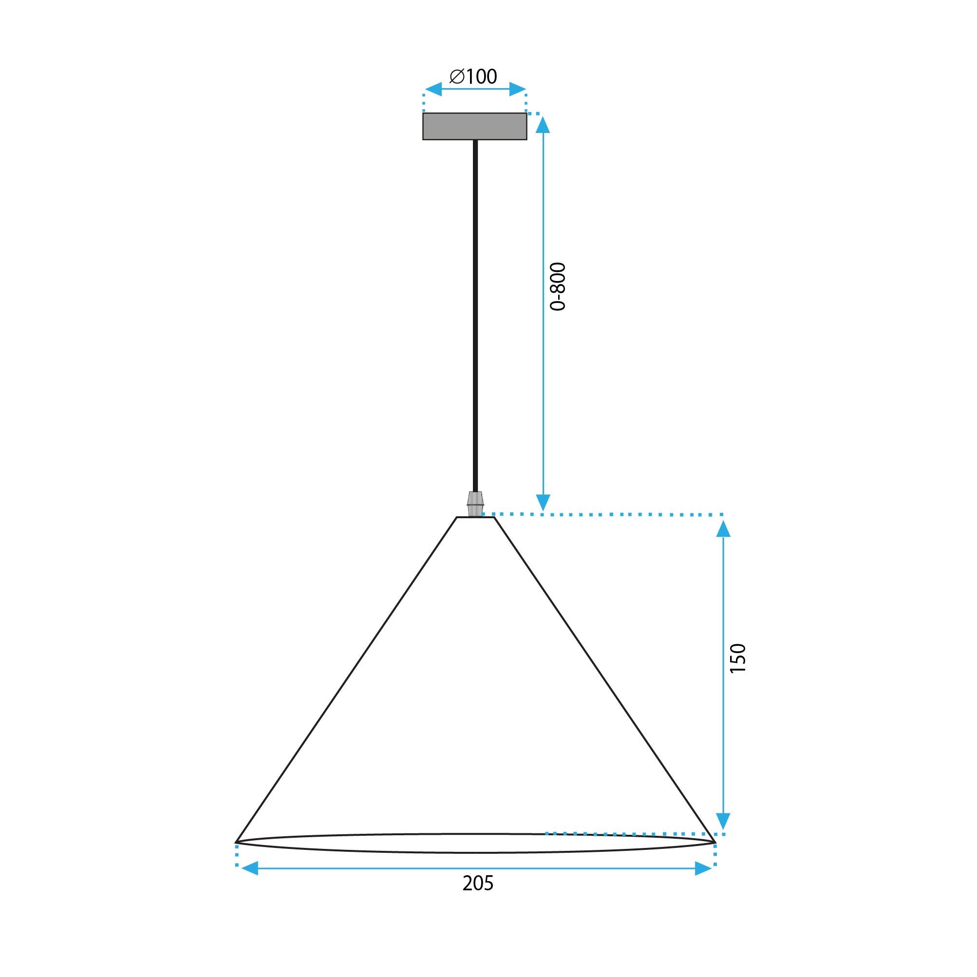 Lampada Da Soffitto APP1442-1CP Wood
