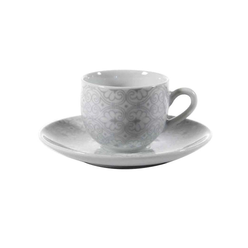 Tazza Caffe Porcellana Damasco Pz 6 Passionecasa