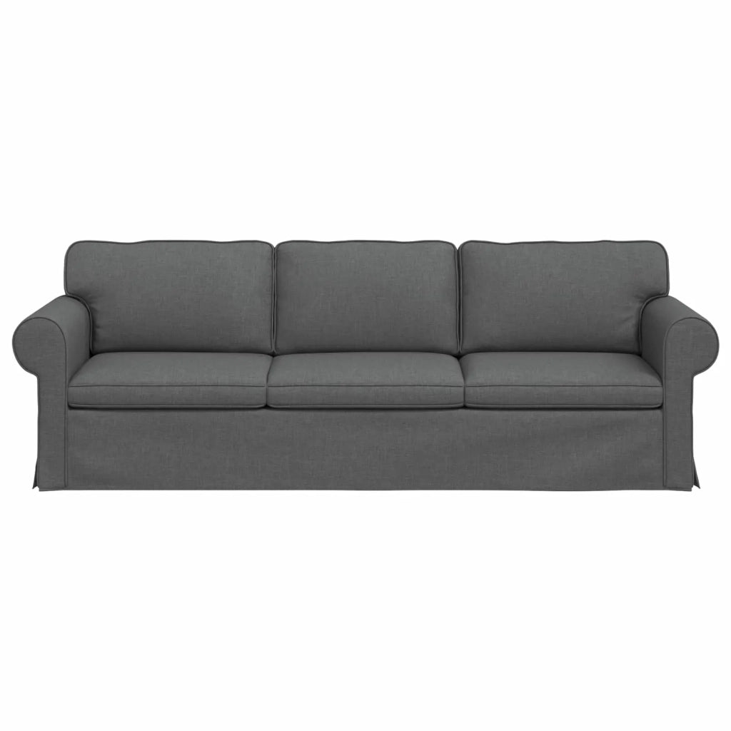 Divano Grigio scuro 245 x 82 x 80 cm Tessuto 42024321