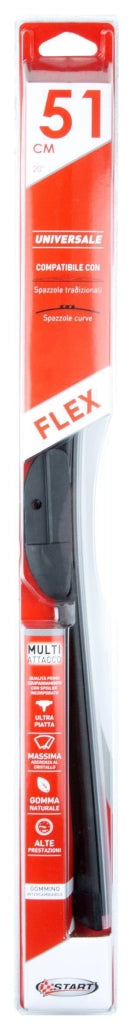 "Spazzola tergicristallo Curva 51 cm-20"" Universale per auto"