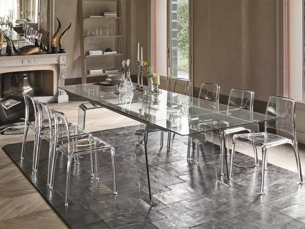 Tavolo crystal plus moderno allungabile target point 200x100x75