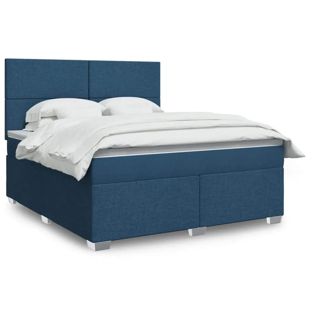 Giroletto a Molle con Materasso Blu 180x200 cm in Tessuto 3292866