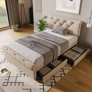 letto singolo metallo e legno naturale 90 x 200 cm