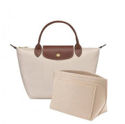 Organizzatore multi-tas in pelle per borse Longchamp, con tas per oggetti variabili, per borsa pieghevole, con tas per matite e chiavi (beige, S)