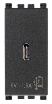 VIMAR Alimentatore USB C 5V 1,5A 1M grigio - 19292.C