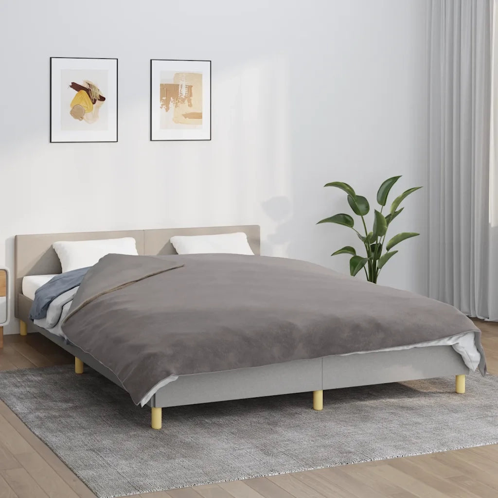 Coperta Ponderata con Copertura Grigia 200x225 cm 9 kg Tessuto 350834
