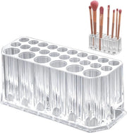 Organizzatore di Trucchi - 26 Tasche per Pennelli e Matite - Contenitore per Cosmetici - Organizzatore per Pennelli, Matite e Liquidi - Adatto per Camera da Letto, Bagno, Tavolo per il Trucco, Comodino e Specchiera