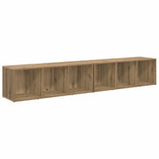 Set mobile TV 2 pz | Armadietto TV | Mobile Porta TV Rovere artigianale 37 x 35 x 107cm