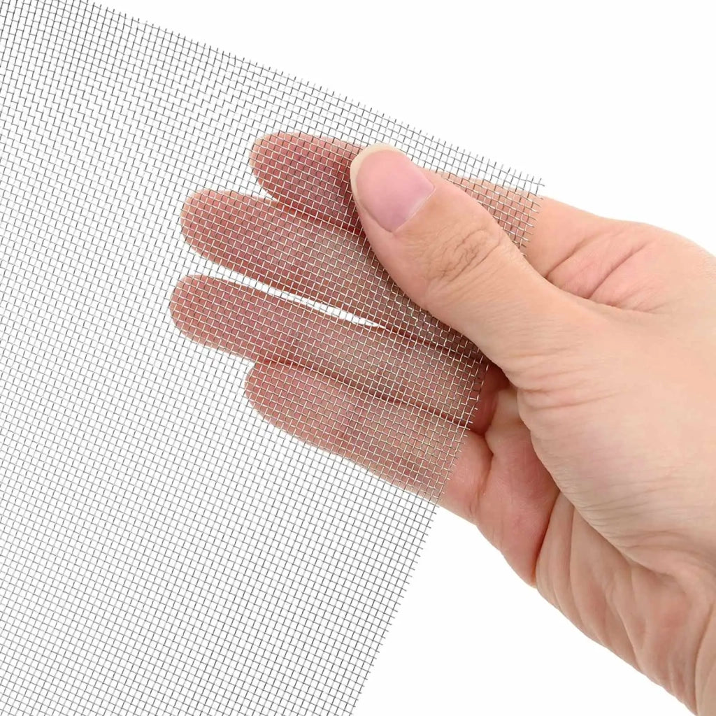 Rete per schermatura 100 x 2000 cm 20 Mesh Argento 42039541