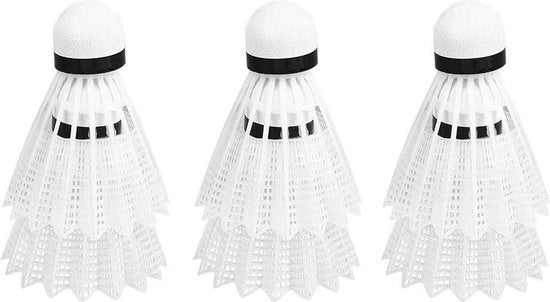 6 Stck Palline da Badminton Bianche Accessori di Allenamento Esterni Sport.