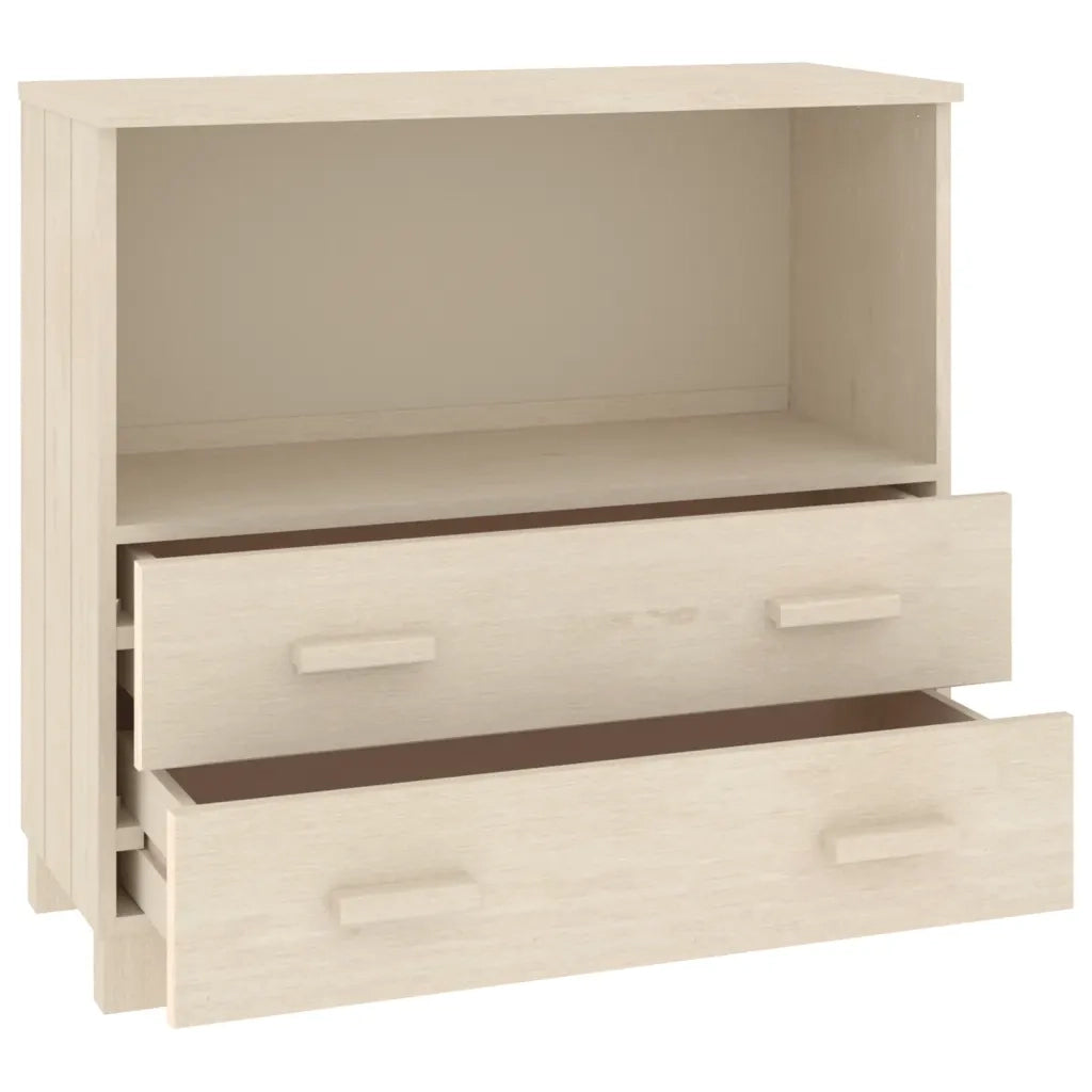 Credenza HAMAR ambra 85x35x80 cm in Legno Massello di Pino 340496