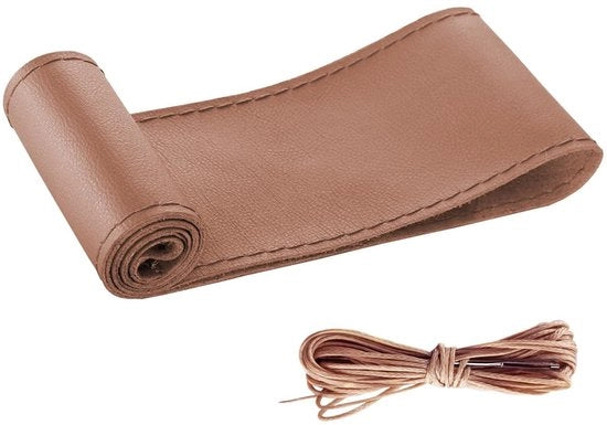 Cuscino di guida DIY - Microfibra - Universale - Adatto per ruote da 37-38 cm - Adatto per tutte le stagioni - Incluso ago e filo - Cuscino di guida