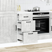 Base da Cucina Lucca Grigio Cemento in Legno Multistrato