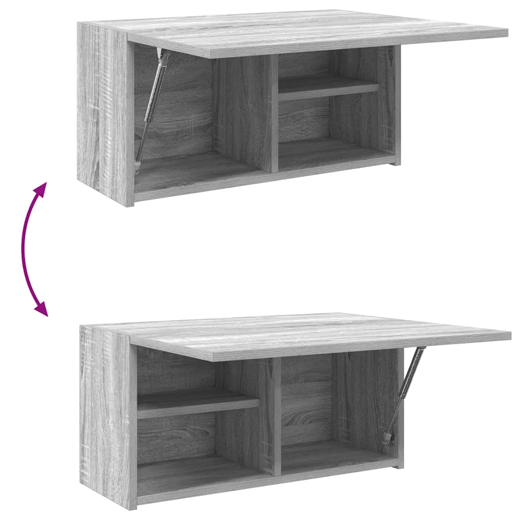 Armadietto Bagno Grigio Sonoma 60x25x30 cm in Legno Multistrato 860063