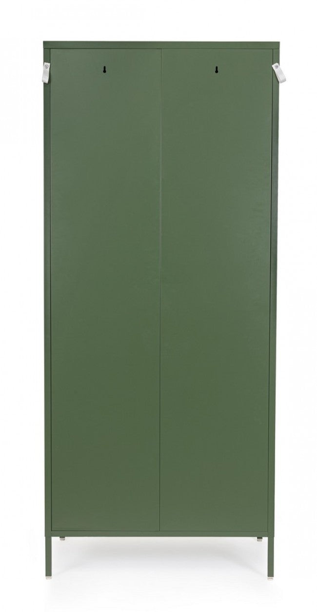 Armadio 2 Ante 50x80x185 cm Cambridge in Acciaio Verde
