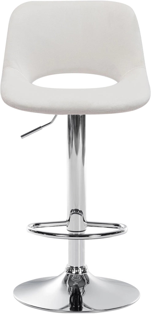 Barhocker Camden Samt chrom