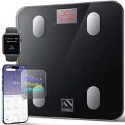 Pesa corpo intelligente Bluetooth - Pesa digitale per la vasca da bagno con app per composizione corporea