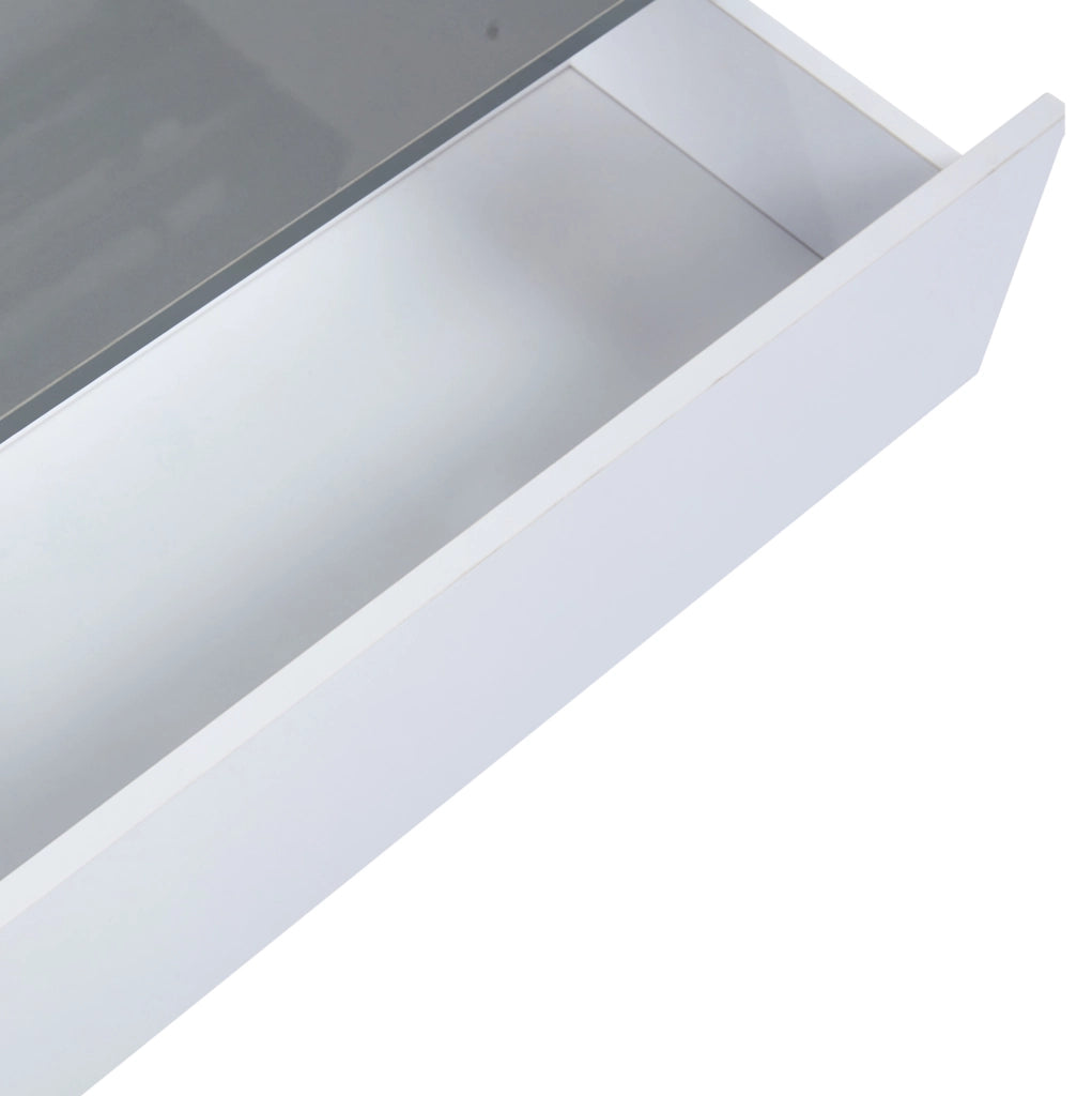 Tavolino multifunzione elevabile con LED, vano contenitore e design moderno