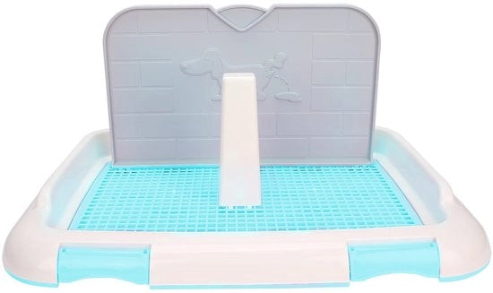 Toilet per Addestramento con Recinzione - Rimovibile - Idoneo per Piccoli Cani - Capacità Massima 1 Litro - Prevenzione delle Infezioni