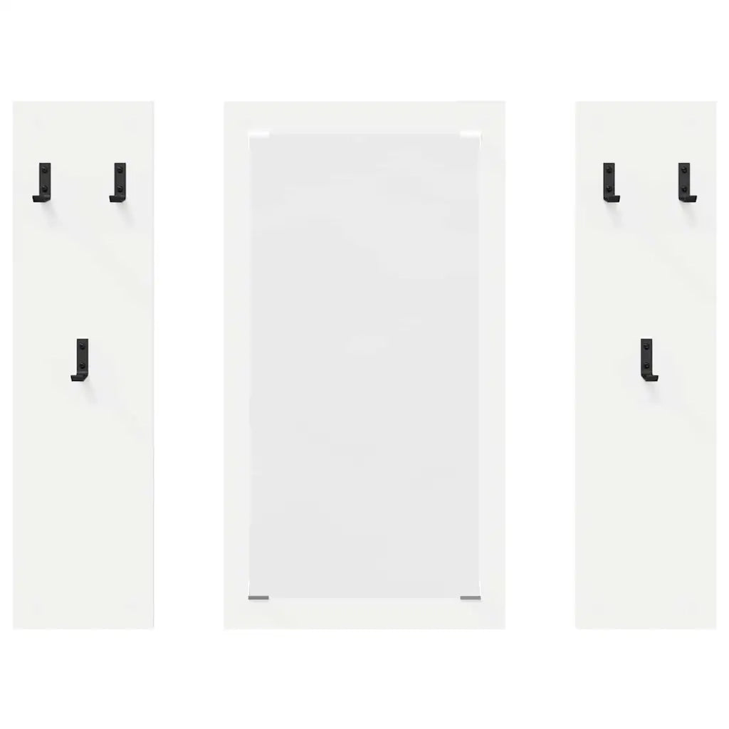 Appendiabiti a muro Bianco 96 x 1,5 x 90 cm Legno multistrato 874531