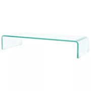 Pratico mobile porta TV/credenza di design per monitor da 70 cm vetro trasparente 2502255