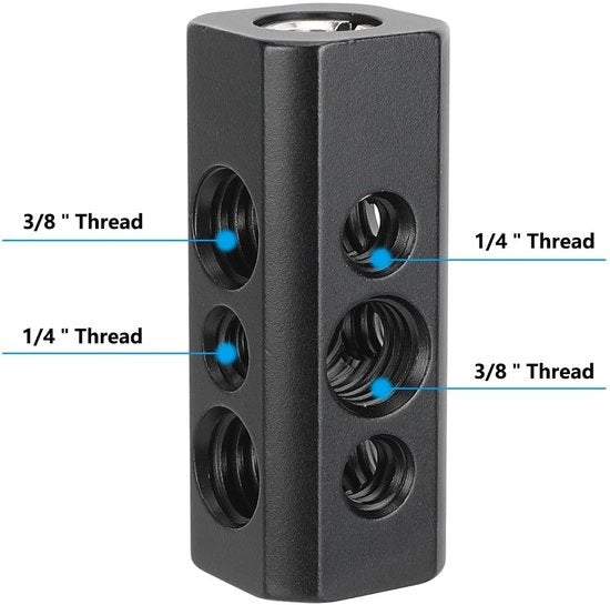 Adattatore di montaggio con 1/4" e 3/8" viti a vite
