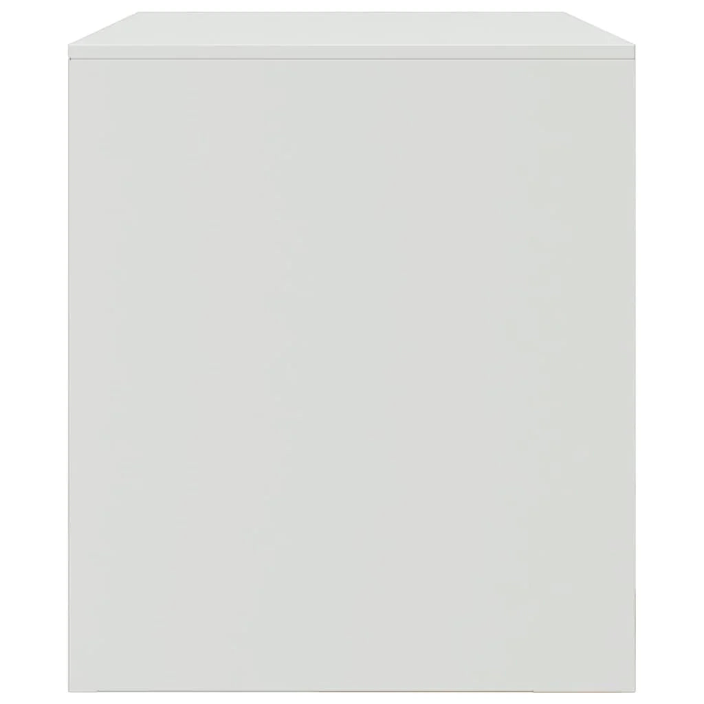 Mobile TV multimediale scaffale TV mobile TV sala da pranzo soggiorno camera da letto 67 x 39 x 44 cm acciaio bianco 02_0026142
