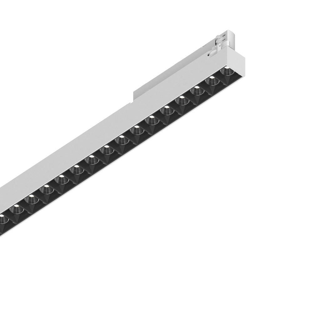 Proiettore Lineare Display Metallo Bianco Led A Vista 40W 4000K