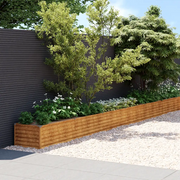 Fioriera Rialzata da Giardino 1152x50x36 cm in Acciaio Corten 151983