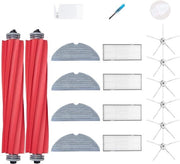 Set di accessori di riserva per Roborock S7 - 4 Filtro - 6 Spazzole laterali - 4 Setole aspirapolvere - 1 Spazzola principale - Pulizia con alta capacità di assorbimento d'acqua - Aspirapolvere robotico