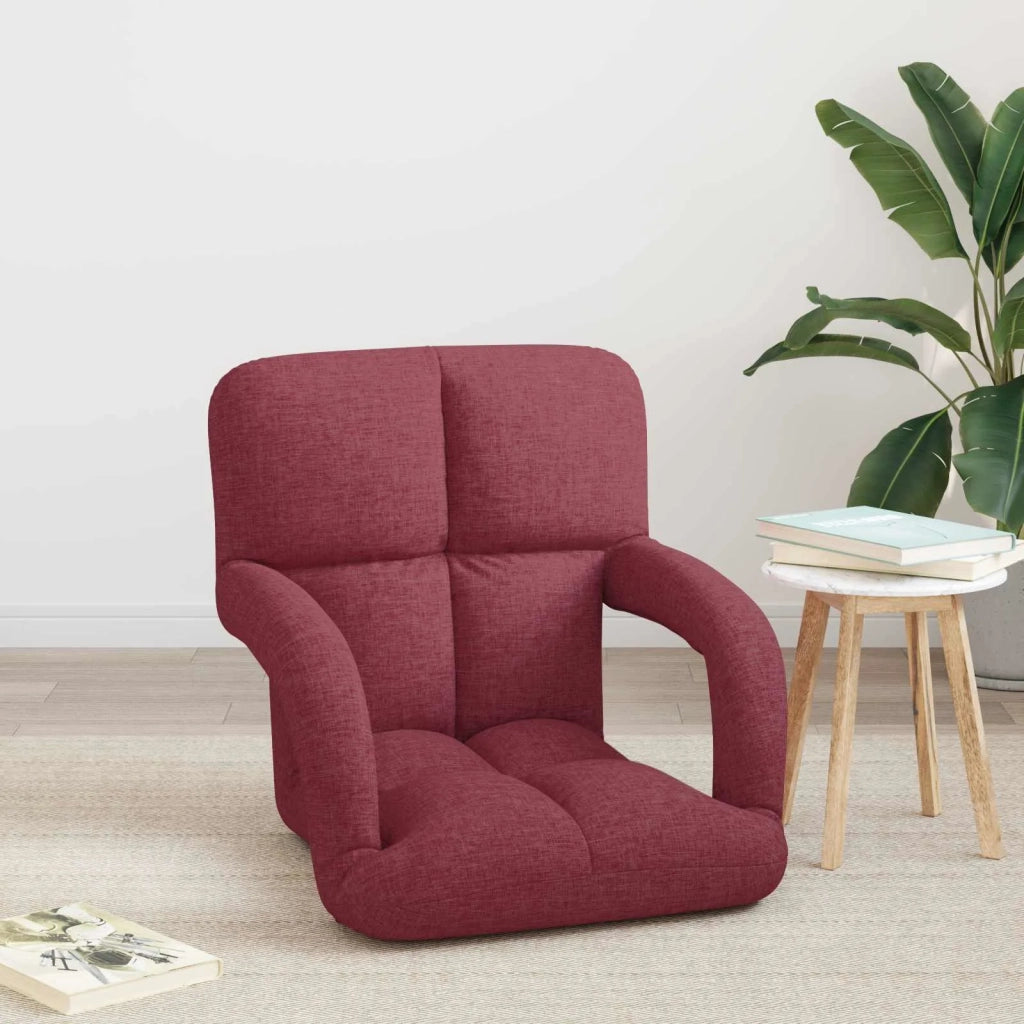 Sedia a pavimento regolabile Rosso Vino 58 x 62 x 58 cm Tessuto 42028128