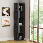 Libreria angolare 31,4x31,4x158,9 cm Piano antracite 5 ripiani
