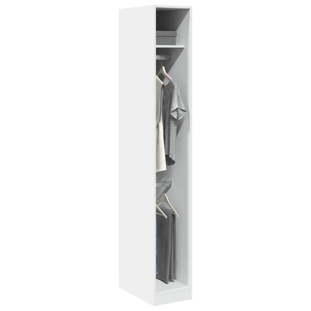 Armadio Bianco 30x50x200 cm in Legno Multistrato CFW4207286