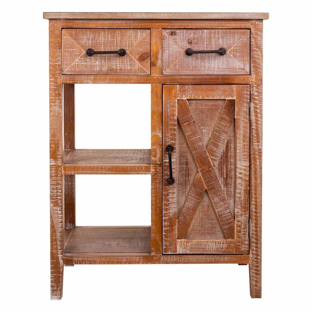 Mobile da ingresso in legno marrone 67x37x82h
