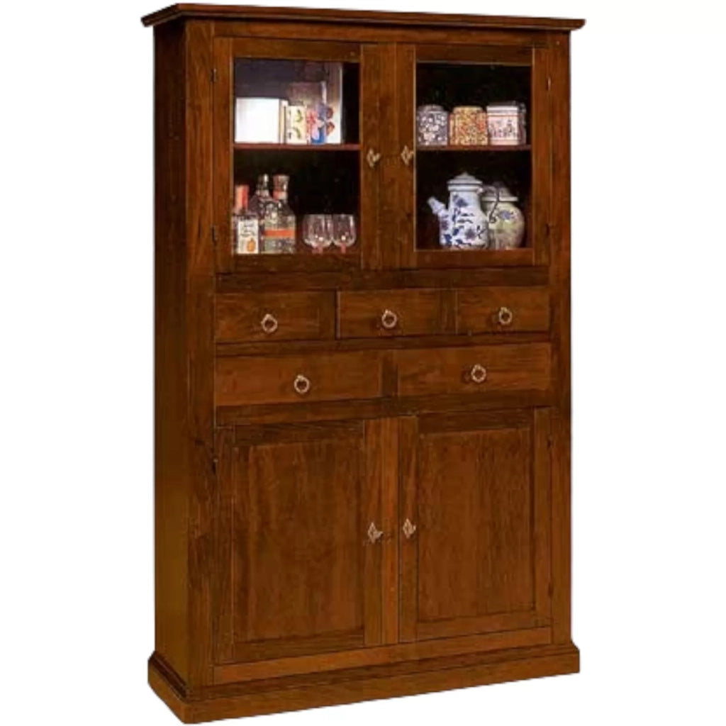 Mobile dispensa in legno arte povera 120x41x187h (366) - Mobili 2G